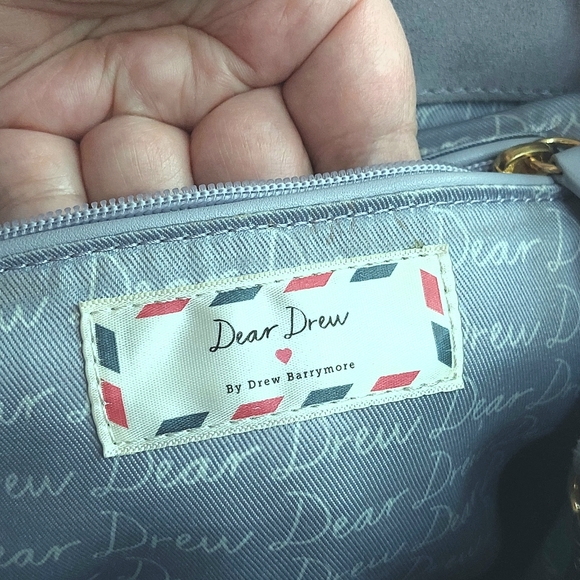 Dear Drew Mini Me Lavender Suede Backpack - Picture 10 of 11